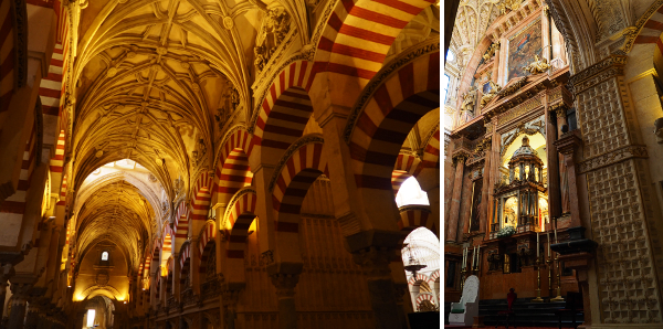 The cathedral of Cordoba was a Christian site, then a mosque before the Reconquista